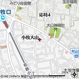 愛知県小牧市大山2186周辺の地図