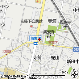 愛知県一宮市明地南古城93周辺の地図