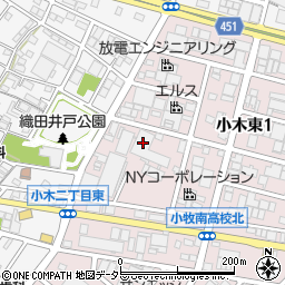 日本製薬工業株式会社　小牧工場周辺の地図