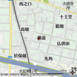 愛知県一宮市大和町妙興寺横道周辺の地図