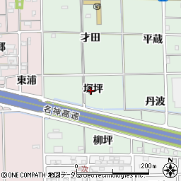 愛知県一宮市大和町妙興寺塚坪周辺の地図