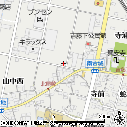 愛知県一宮市明地南古城20-2周辺の地図