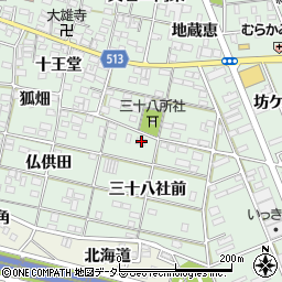 愛知県一宮市大和町妙興寺三十八社前4周辺の地図