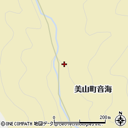 京都府南丹市美山町音海上野周辺の地図