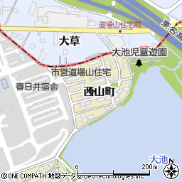 愛知県春日井市西山町1617-36周辺の地図