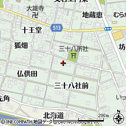 愛知県一宮市大和町妙興寺三十八社前3周辺の地図