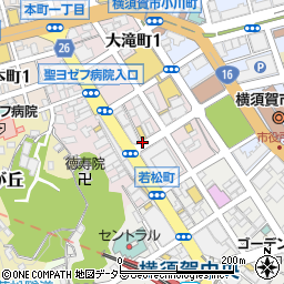 神奈川県横須賀市大滝町2丁目周辺の地図