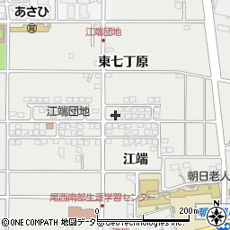 愛知県一宮市明地江端206周辺の地図