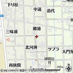 愛知県一宮市萩原町河田方北河洲6周辺の地図