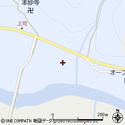 京都府南丹市美山町上司猩々畑周辺の地図