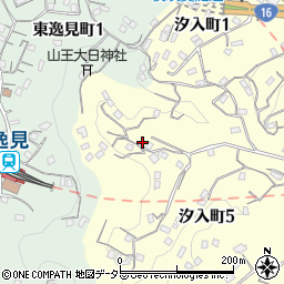 神奈川県横須賀市汐入町5丁目56周辺の地図