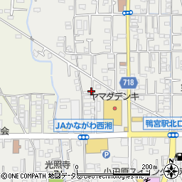 神奈川県小田原市鴨宮607-9周辺の地図