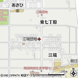 愛知県一宮市明地江端208周辺の地図