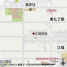 愛知県一宮市明地江端223周辺の地図
