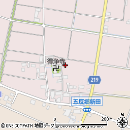 五反郷新田公民館周辺の地図