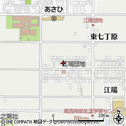 愛知県一宮市明地江端224周辺の地図