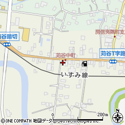 千葉県いすみ市苅谷122周辺の地図