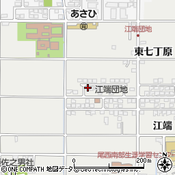 愛知県一宮市明地江端222周辺の地図