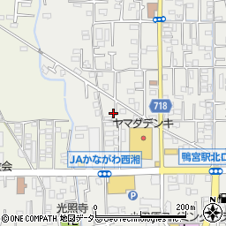 神奈川県小田原市鴨宮607-8周辺の地図