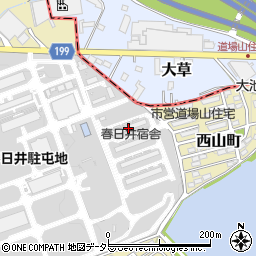 愛知県春日井市西山町1567-1周辺の地図