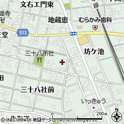 愛知県一宮市大和町妙興寺三十八社28周辺の地図