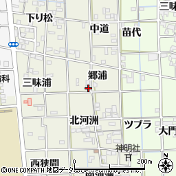 愛知県一宮市萩原町河田方北河洲305周辺の地図