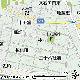 愛知県一宮市大和町妙興寺三十八社前1周辺の地図