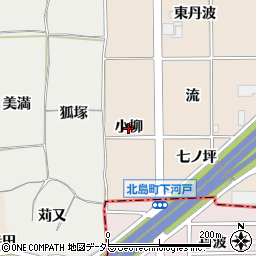 愛知県一宮市千秋町塩尻（小柳）周辺の地図