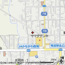 神奈川県小田原市鴨宮607-11周辺の地図