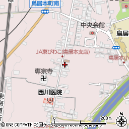 滋賀県彦根市鳥居本町1672周辺の地図
