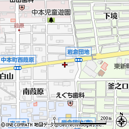 愛知県岩倉市中本町南加路桶周辺の地図