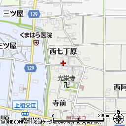 愛知県一宮市明地西七丁原17周辺の地図