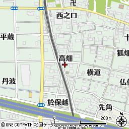 愛知県一宮市大和町妙興寺（高畑）周辺の地図