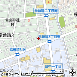 愛知県小牧市常普請3丁目152周辺の地図