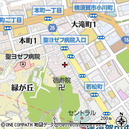 早稲田・宅建・行政書士・社労士学院　横須賀中央校周辺の地図