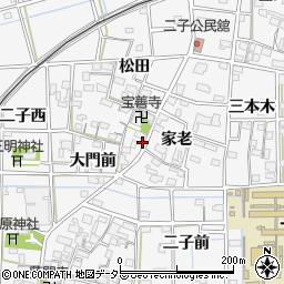 愛知県一宮市萩原町萩原松田2689周辺の地図