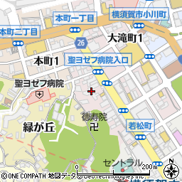 完全個室×創作料理 萬菜 本店 横須賀中央周辺の地図