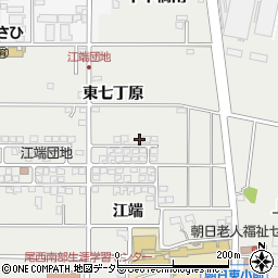 愛知県一宮市明地江端185周辺の地図