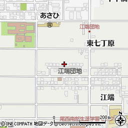 愛知県一宮市明地江端214周辺の地図