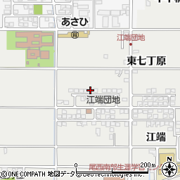 愛知県一宮市明地江端215周辺の地図
