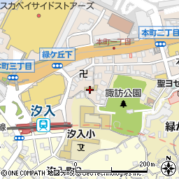 横須賀幼稚園周辺の地図