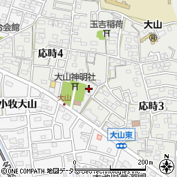 愛知県小牧市応時4丁目157周辺の地図