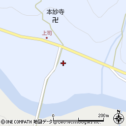 京都府南丹市美山町上司針ノ木田2周辺の地図