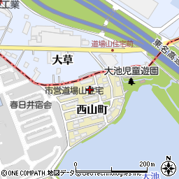 愛知県春日井市西山町1617周辺の地図