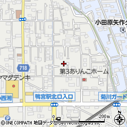 神奈川県小田原市鴨宮376-1周辺の地図