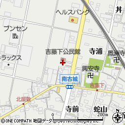 愛知県一宮市明地南古城62周辺の地図