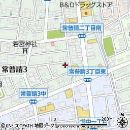 愛知県小牧市常普請3丁目72周辺の地図
