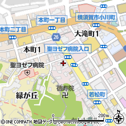 有限会社花松　中央店周辺の地図