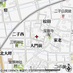 愛知県一宮市萩原町萩原松田2696周辺の地図