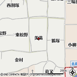愛知県一宮市丹陽町重吉美満周辺の地図